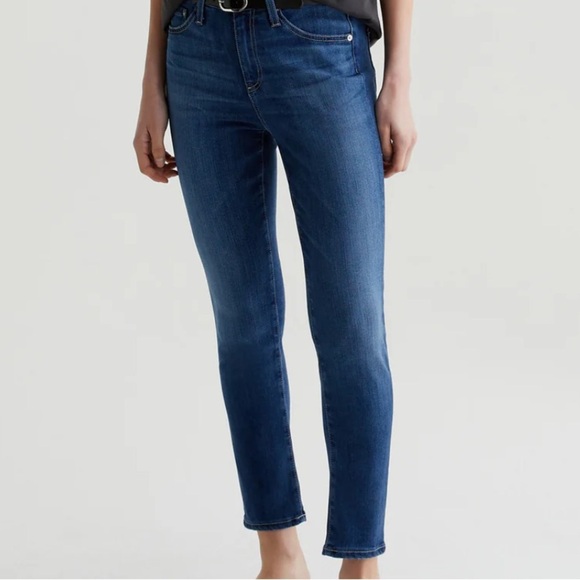 AG Adriano Goldschmidt the stilt crop cigarette crop denim jeans size 26 - Picture 1 of 13